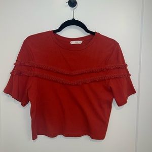 Mango-Brand Crop Tee
